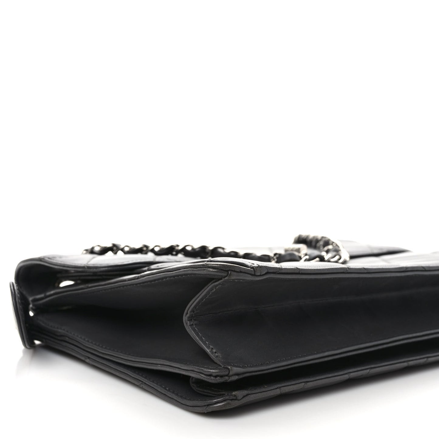 Lambskin Paris Bombay Reissue Accordion Flap Black