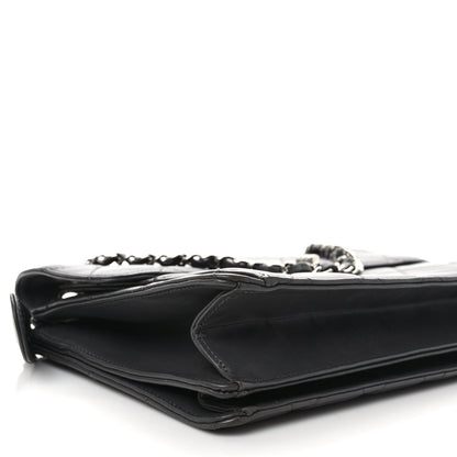 Chanel Lambskin Paris Bombay Reissue Accordion Flap Black 8 of 9