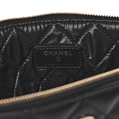 Chanel Lambskin Quilted Medium Casino Beauty CC Cosmetic Case Black 6 of 8