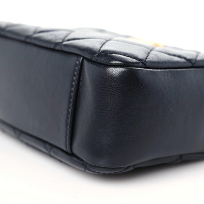 Chanel Lambskin Quilted CC Pearl Crush Camera Case Black 9 of 9