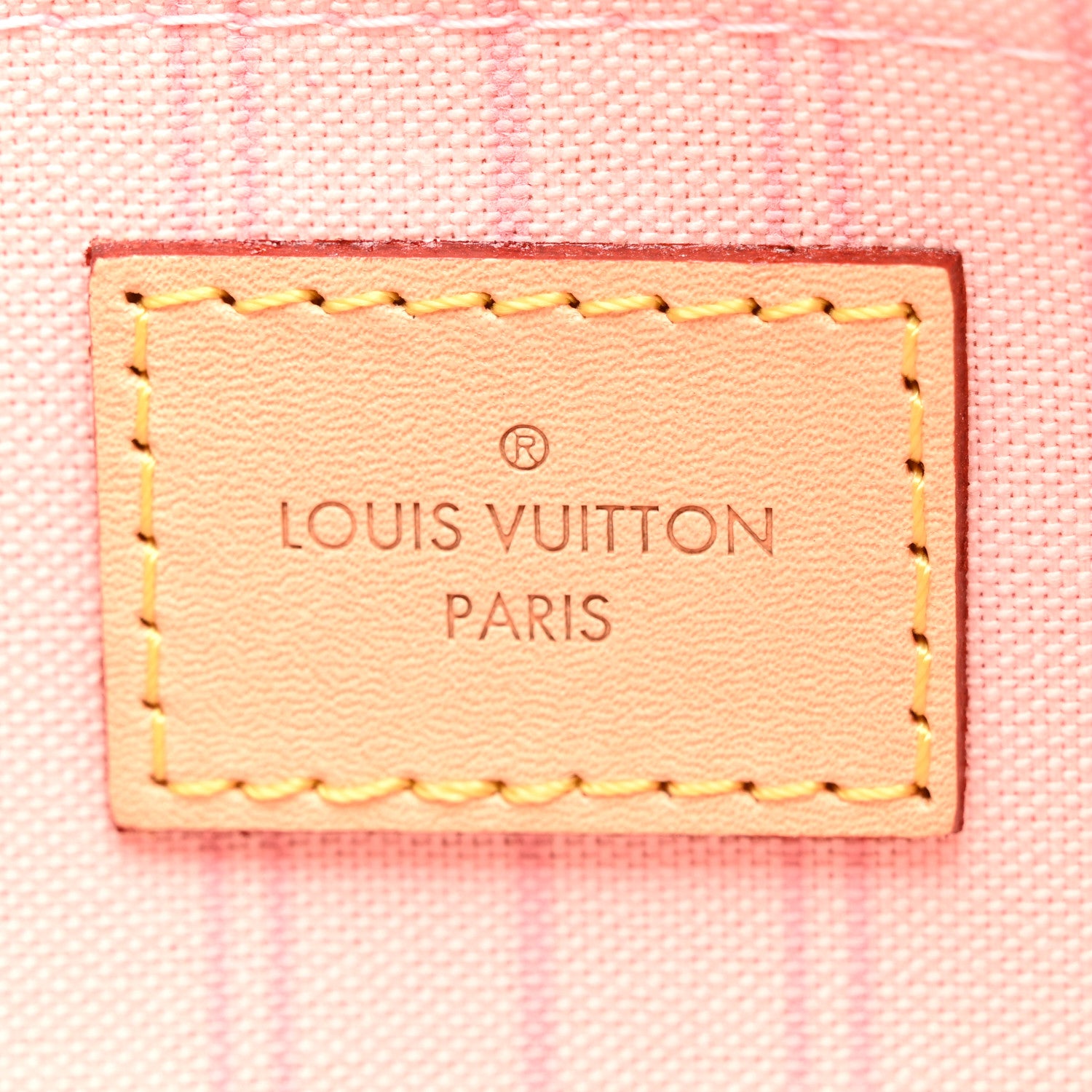 Louis Vuitton Damier Azur Neverfull MM GM Pochette Rose Ballerine 6 of 6
