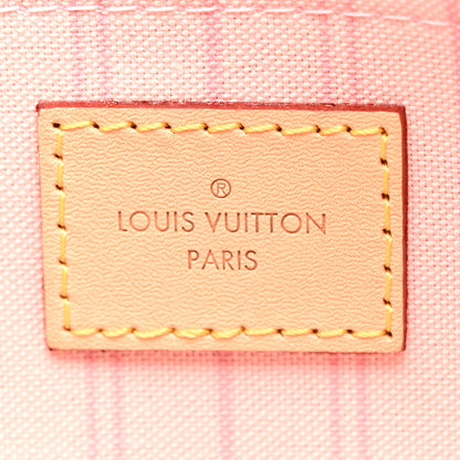 Louis Vuitton Damier Azur Neverfull MM GM Pochette Rose Ballerine 6 of 6