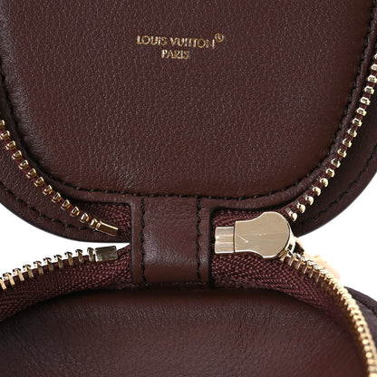Louis Vuitton Monogram Calfskin LV Cow Pouch Bag Charm Brown 4 of 5