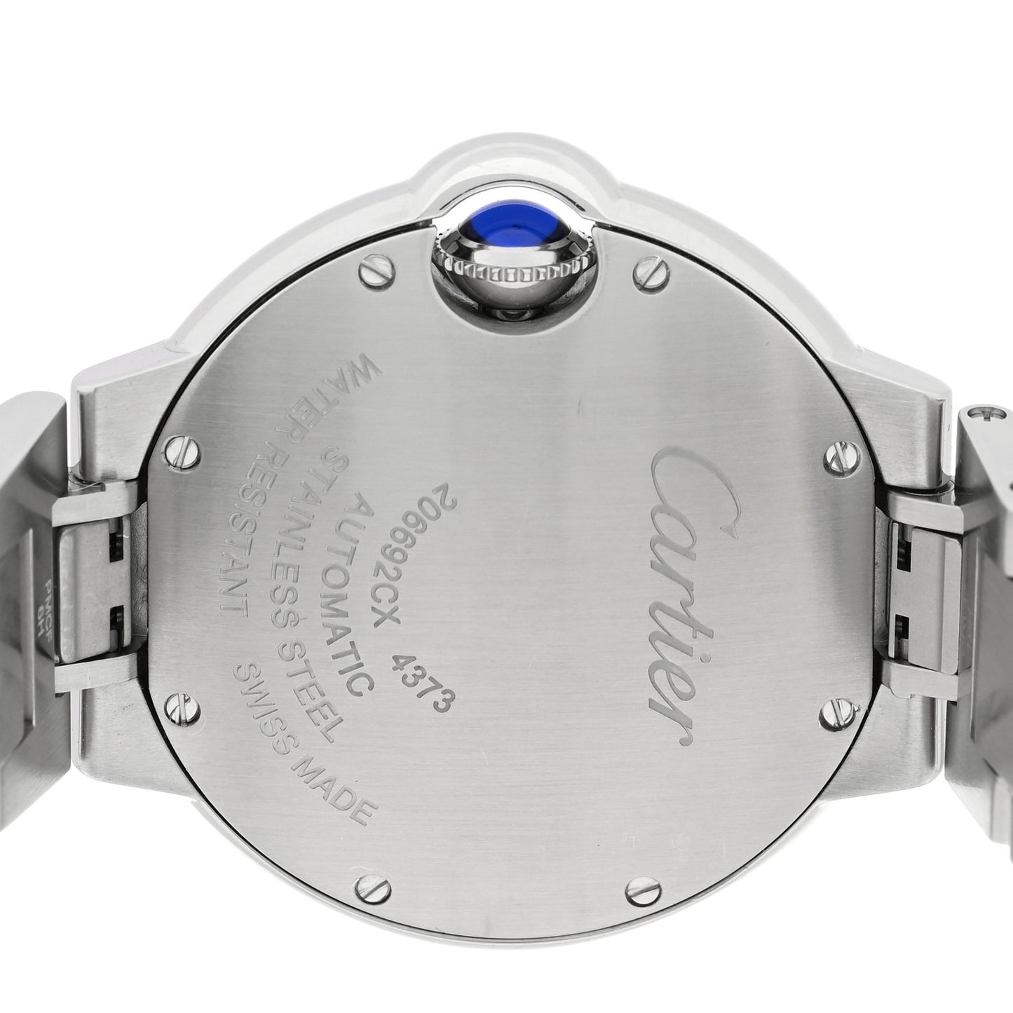 Stainless Steel 33mm Ballon Bleu De Cartier Automatic Watch Pink