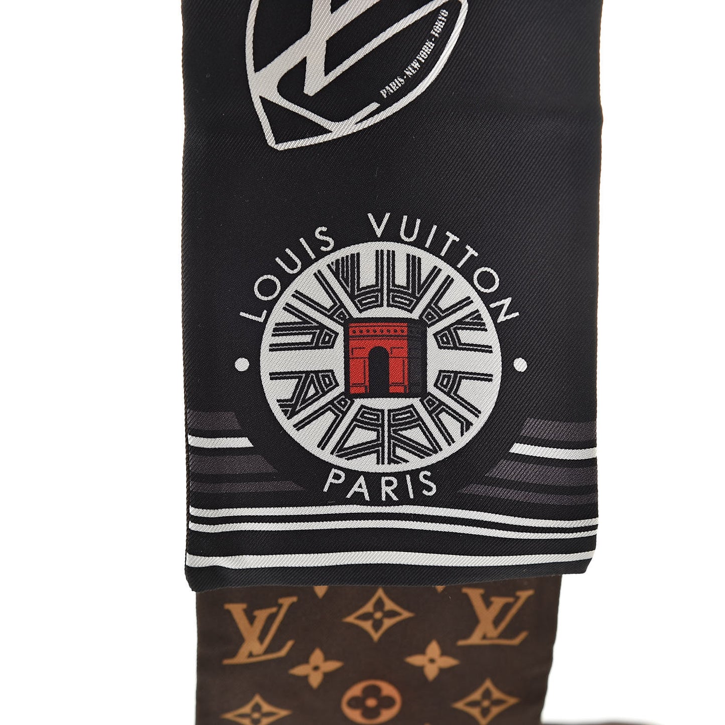 Silk Monogram World Tour Stickers Bandeau Black
