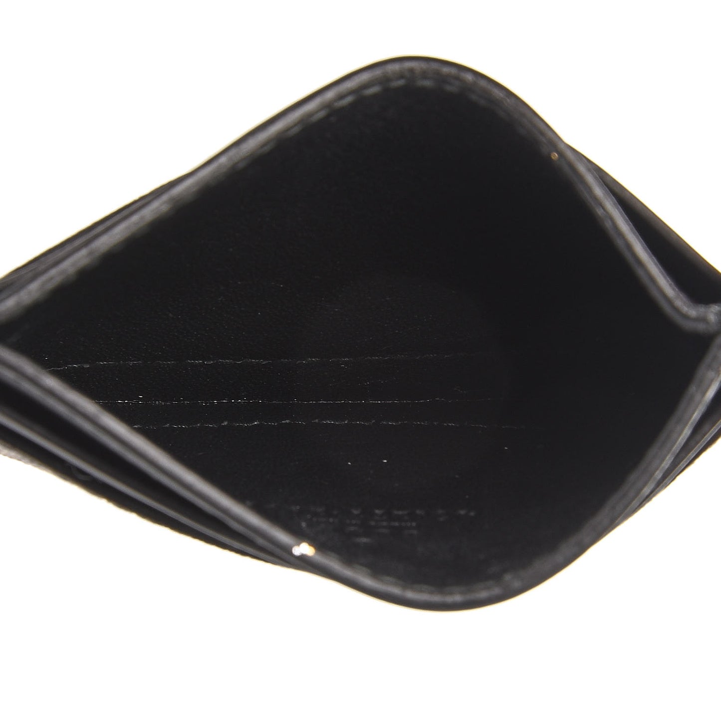 GG Supreme Monogram Bee Print Card Holder Black
