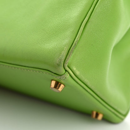 Hermes Veau Gulliver Kelly Retourne 28 Vert Cru 13 of 16