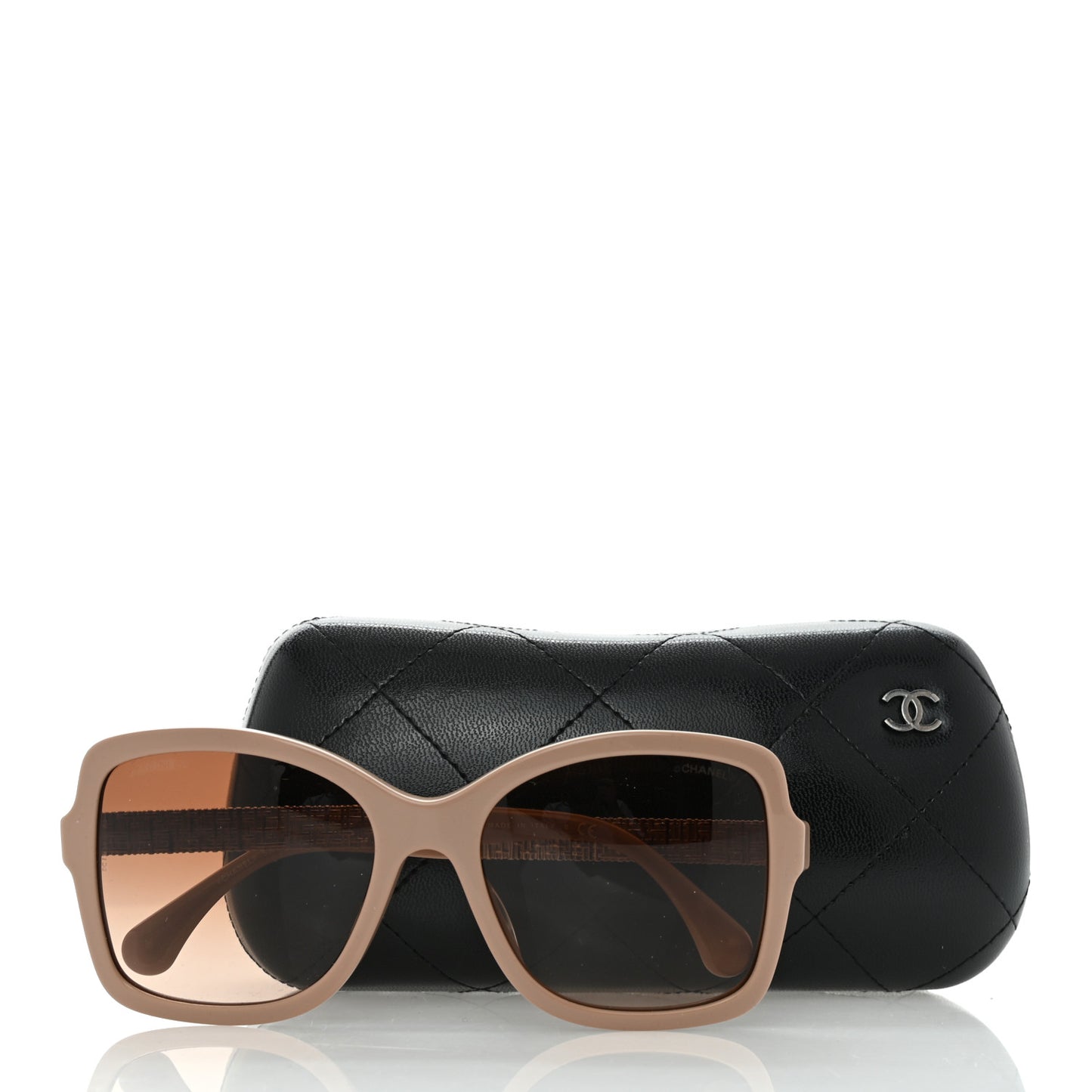 Square Winter Sunglasses 5383 Beige