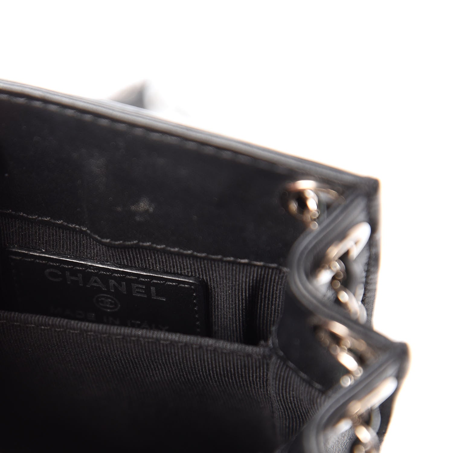 Chanel Patent CC Phone Holder Crossbody Black 8 of 10