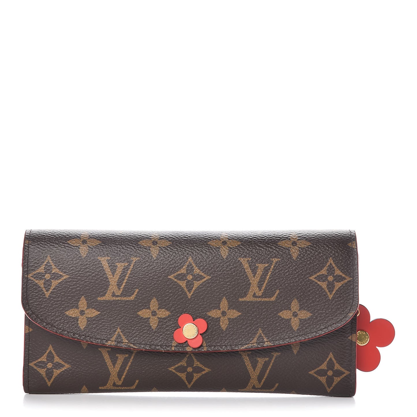 Monogram Bloom Flower Emilie Wallet Coquelicot