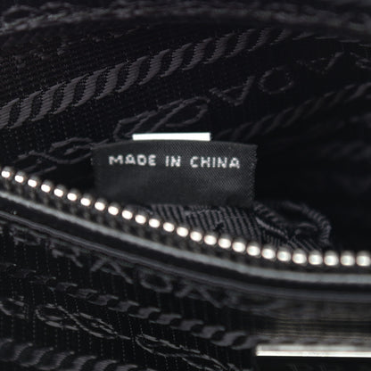 Prada Nylon Tessuto Impuntu Quilted Shoulder Bag Black 8 of 12