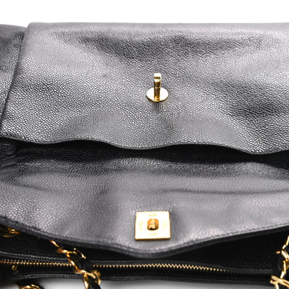 Chanel Caviar Flap Shoulder Bag Black 16 of 17