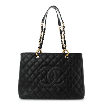 Chanel Caviar Quilted Grand Shopping Tote GST Black 1 of 10