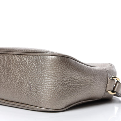 Gucci Metallic Pebbled Calfskin Small Soho Disco Bag Golden Beige 7 of 14