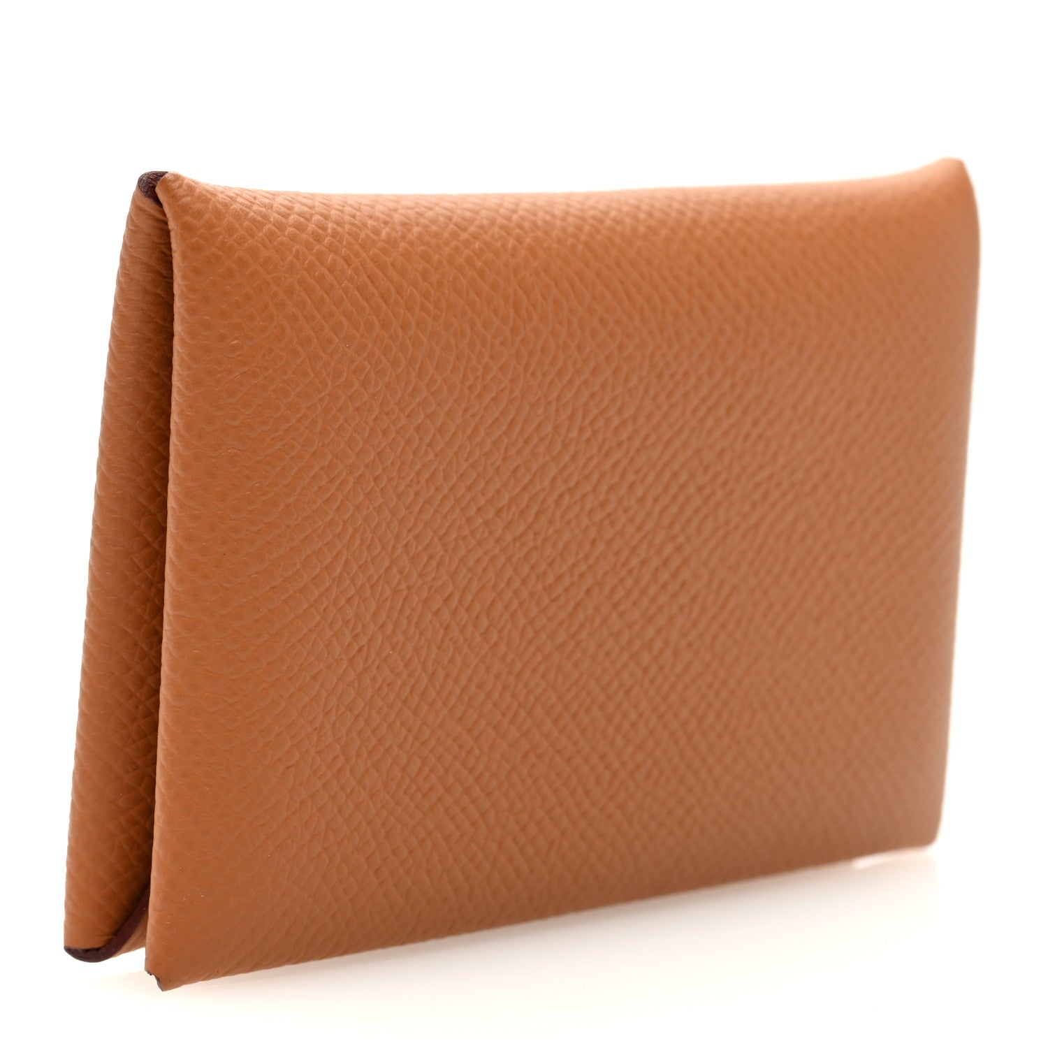 Hermes Epsom Calvi Card Case Gold 3 of 7