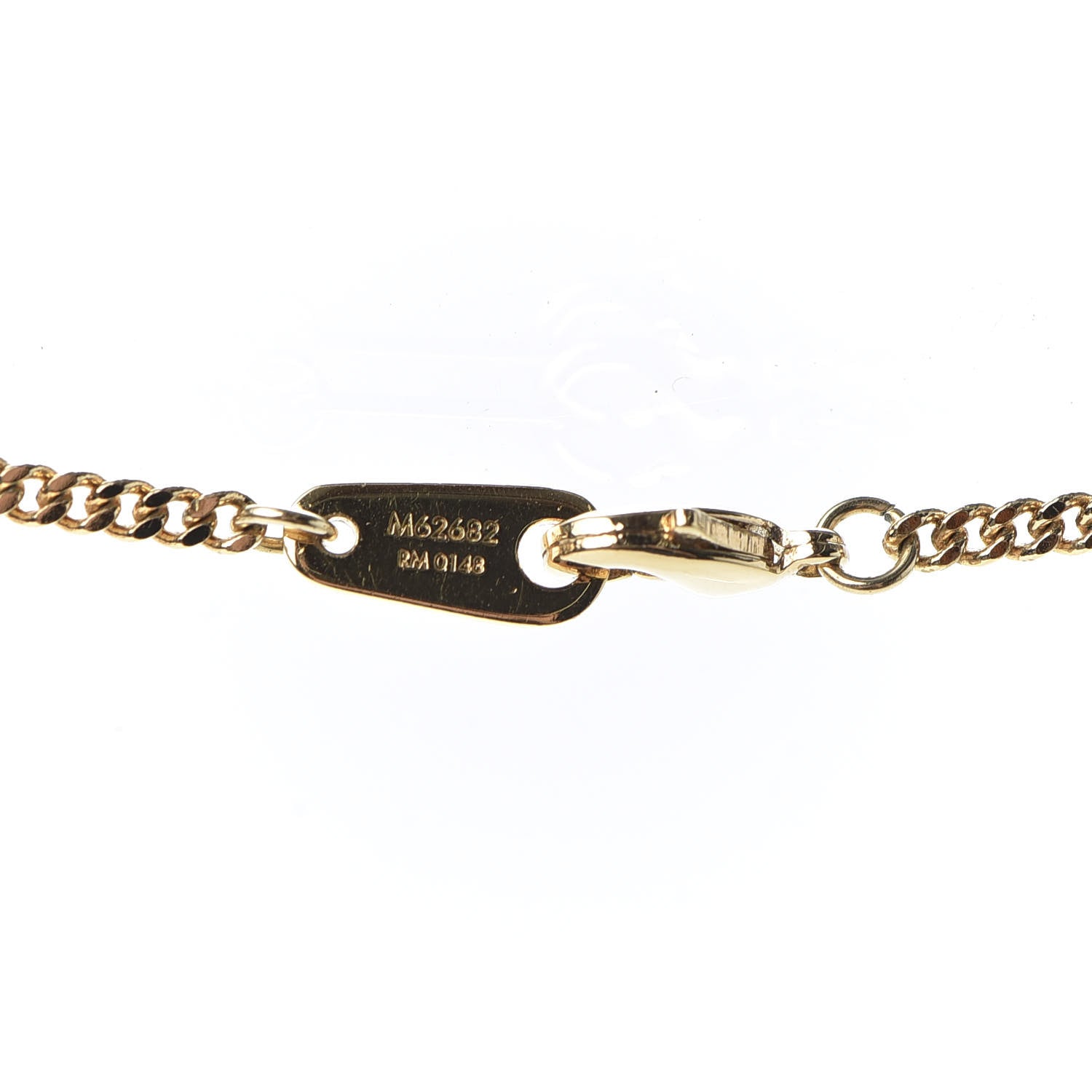Louis Vuitton LV Upside Down Necklace Gold 4 of 4