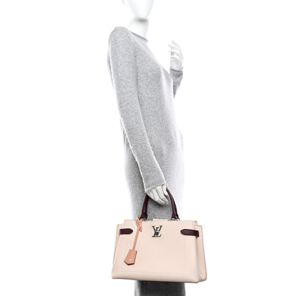 Louis Vuitton Calfskin Lockme Day Rose Silk Quartz Calla 2 of 9