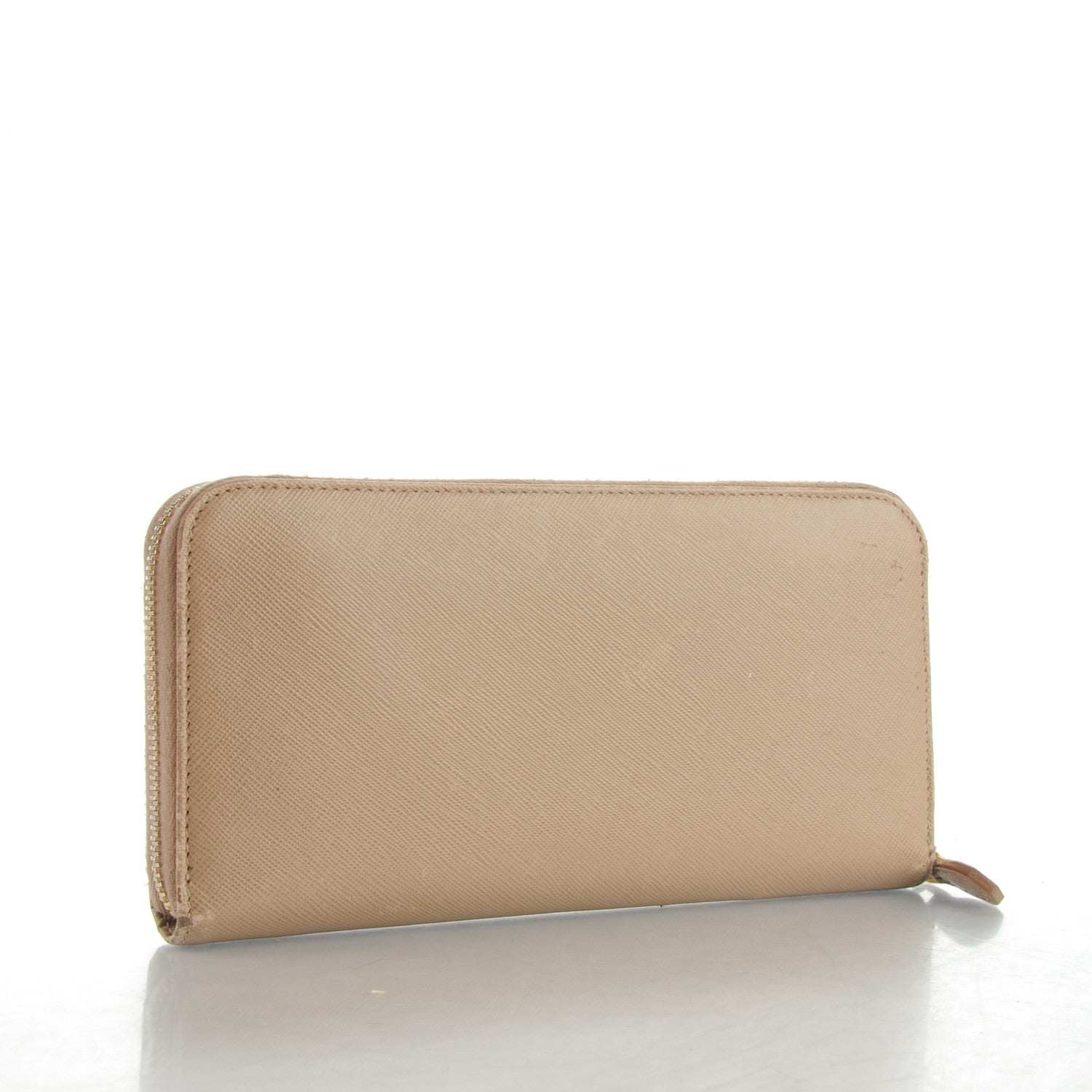 Prada Saffiano Metal Zip Around Wallet Cammeo 3 of 11