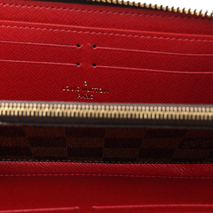 Louis Vuitton Damier Ebene Clemence Wallet Cherry 5 of 7