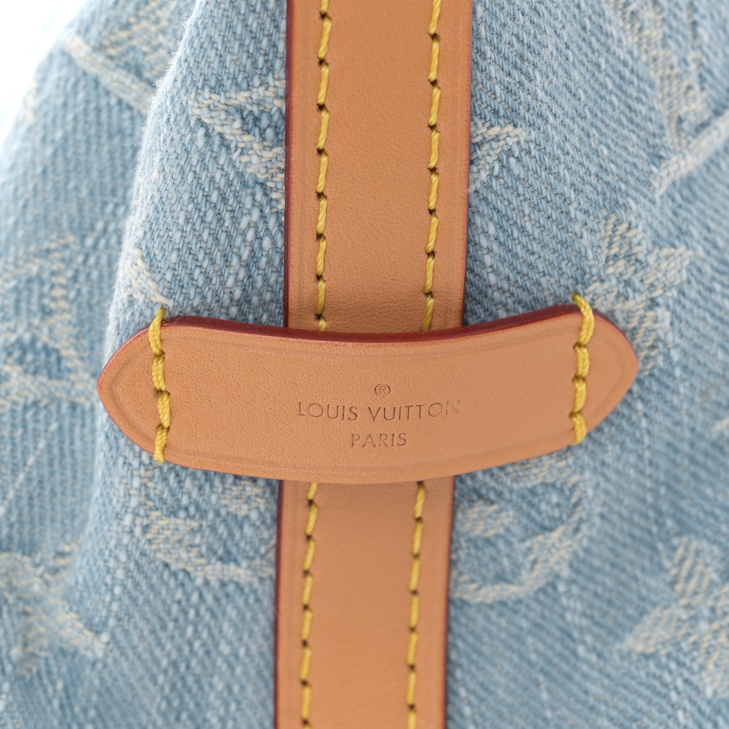 Monogram Denim CarryAll PM Sky Blue