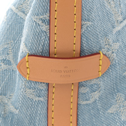 Louis Vuitton Monogram Denim CarryAll PM Sky Blue 6 of 10