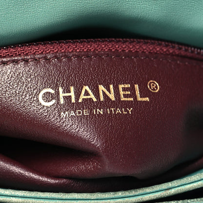 Chanel Lambskin Quilted Small Trendy CC Flap Dual Handle Bag Green 7 of 14