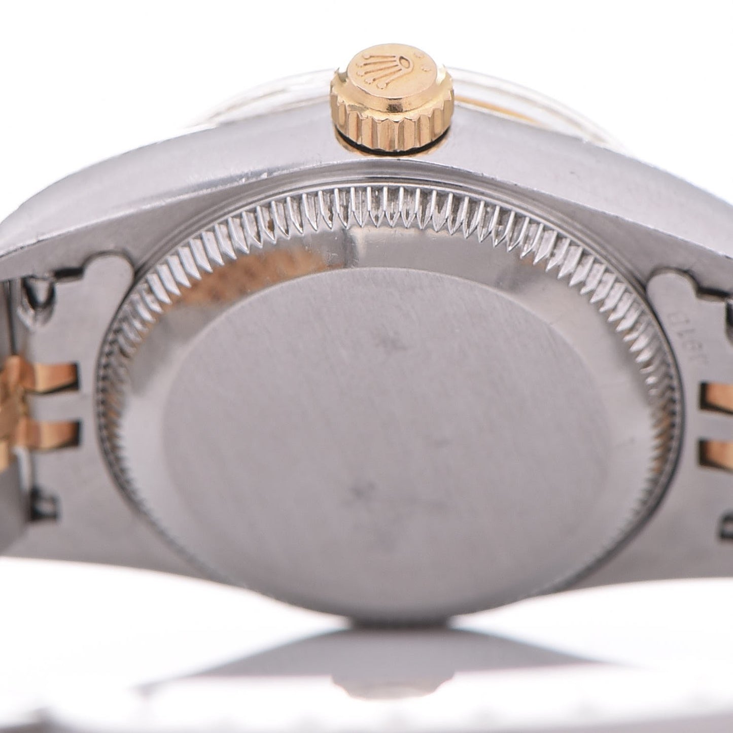 Stainless Steel 18K Yellow Gold Diamond 26mm Oyster Perpetual Watch Champagne 76193