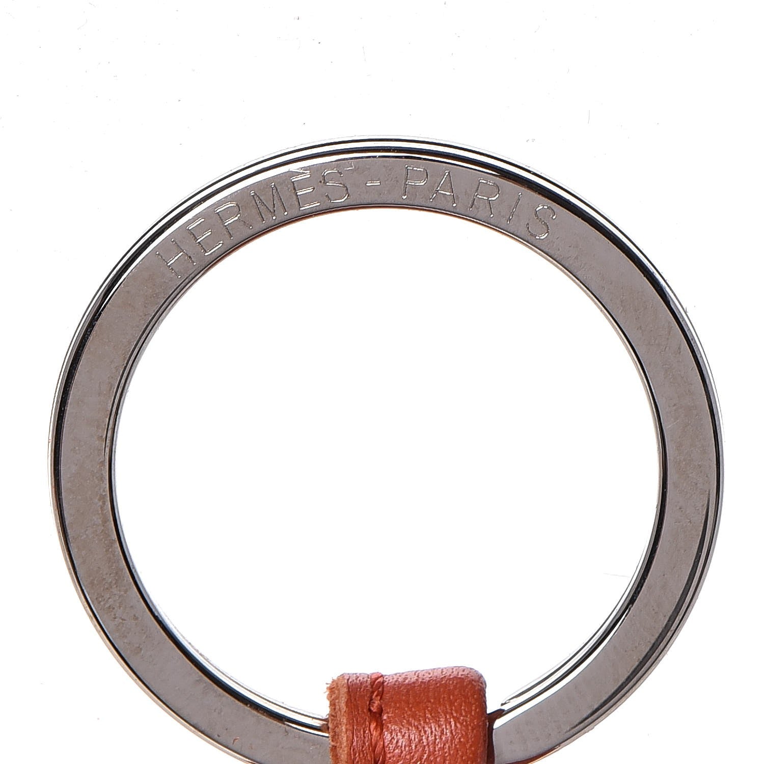 Hermes Lambskin Carmen Tassel Key Holder Cornaline 2 of 5