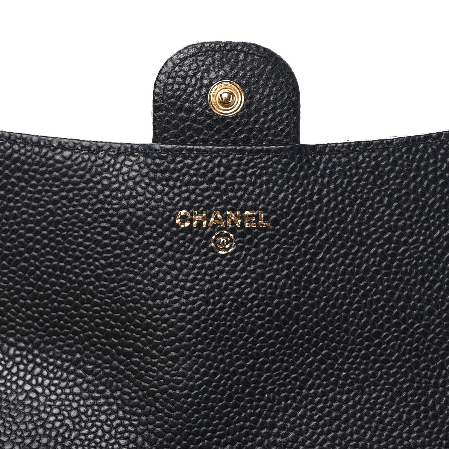 Chanel Caviar Quilted Large Gusset Flap Wallet Black 6 of 9