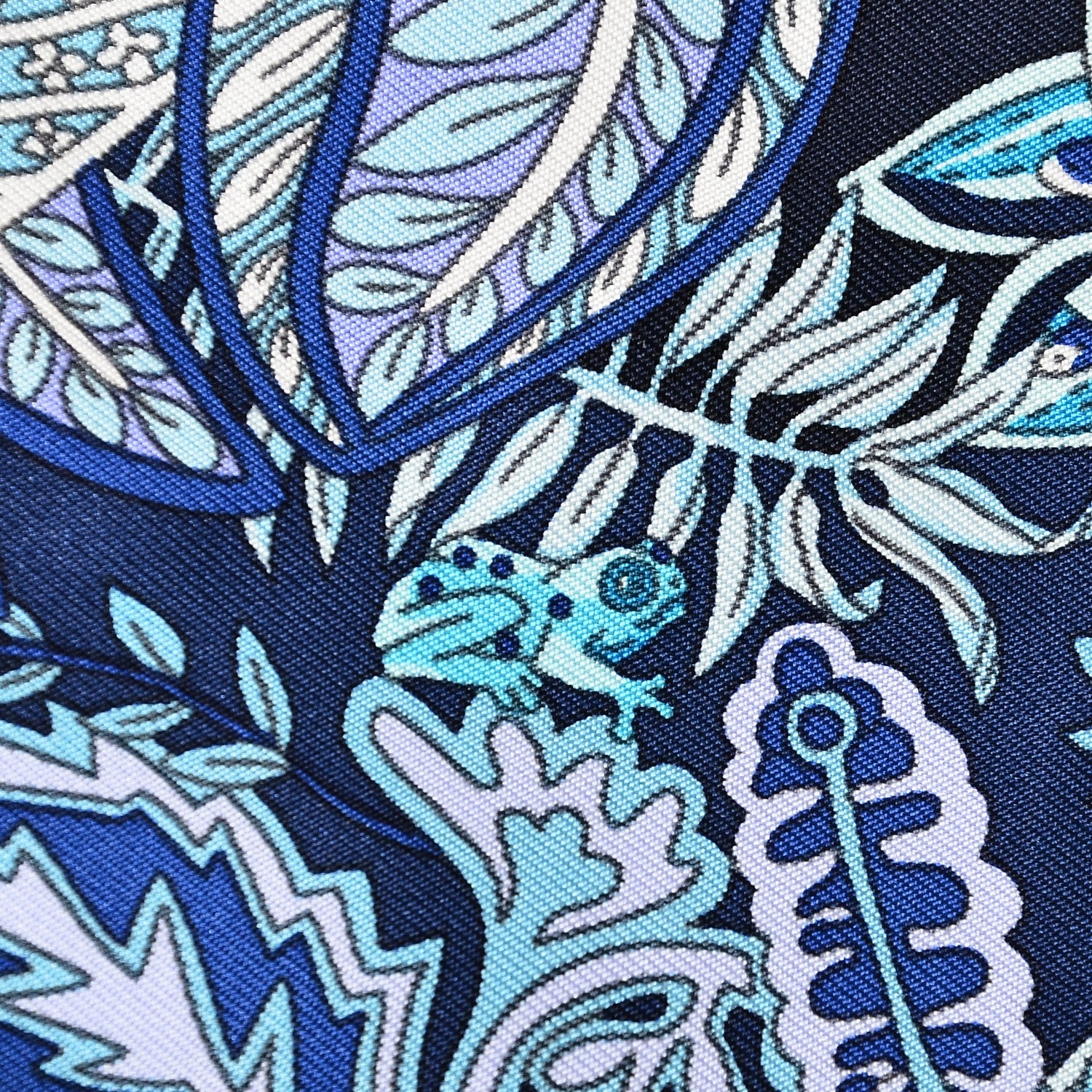 Hermes Silk Maitres de la Foret Scarf 90 Marine Lavande Turquoise 7 of 8