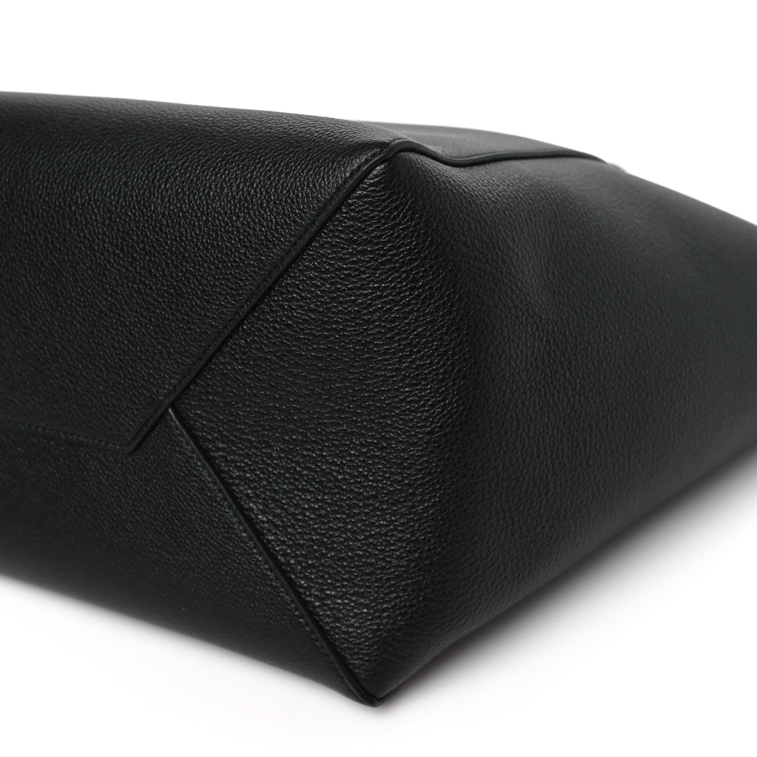 Celine Soft Grained Calfskin Medium Belt Cabas Phantom Black 8 of 9