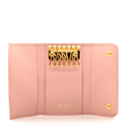 Prada Saffiano Fiocco 6 Key Holder Peonia 5 of 7