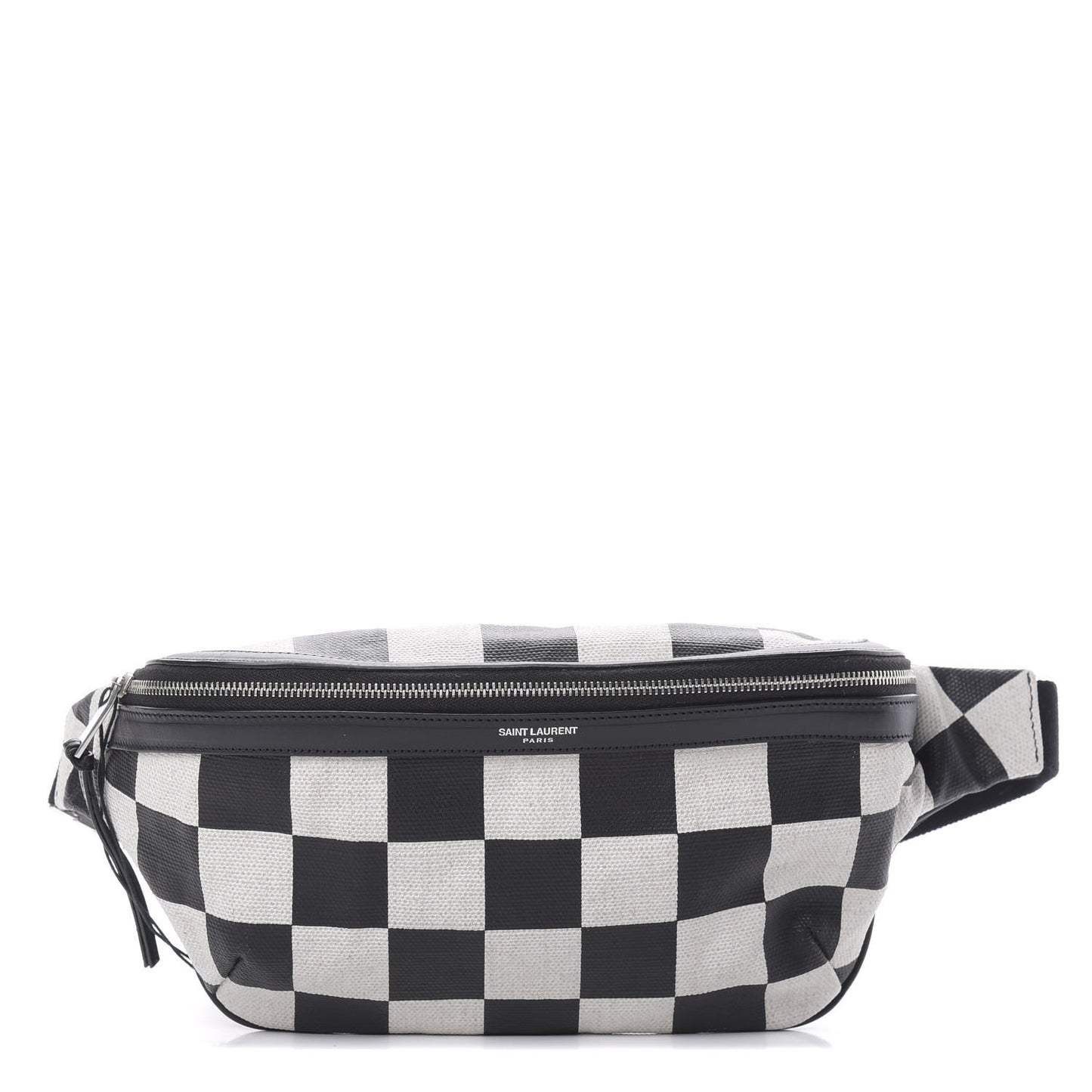 Canvas Classic Belt Bag Black White