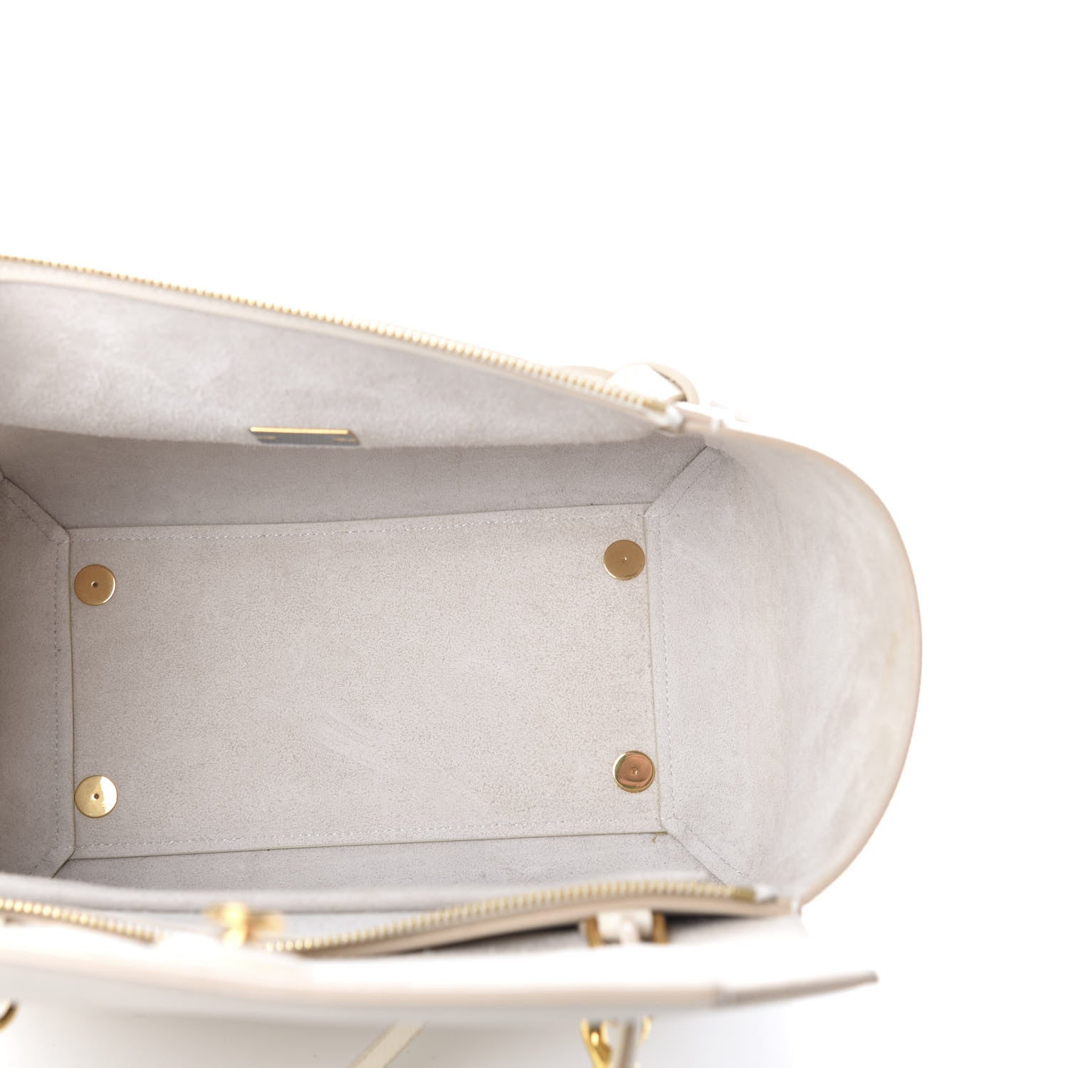 Celine Grained Calfskin Micro Belt Bag White 5 of 10