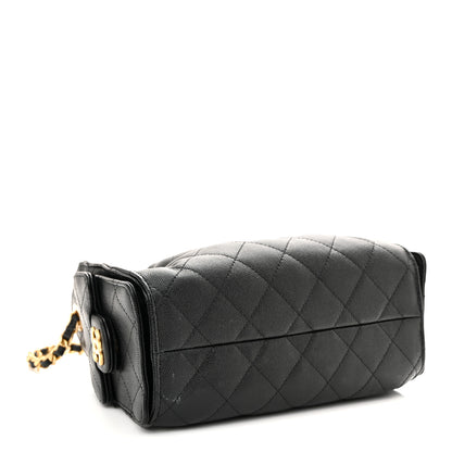 Chanel Caviar Quilted Mini Chanel 25 Handbag Black 4 of 10