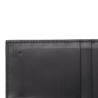 Gucci Calfskin GucciGhost Bi-Fold Long Wallet Black New Acquamarine 6 of 10