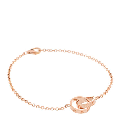 Cartier 18K Pink Gold Interlocking LOVE Bracelet 1 of 5