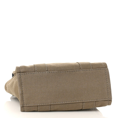 Marc Jacobs Cotton Canvas Small The Traveler Tote Bag Slate Green 4 of 9