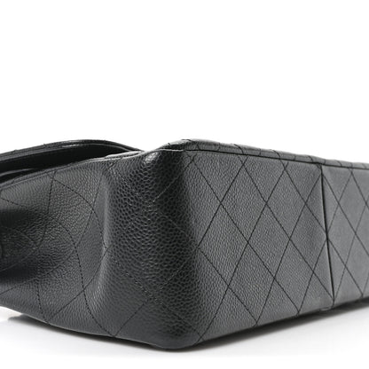 Chanel Caviar Quilted Jumbo Double Flap Black 9 of 10