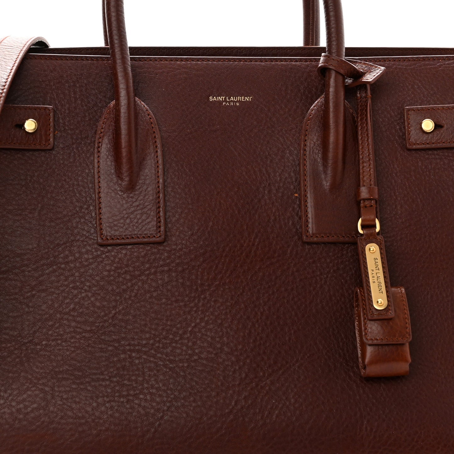 Grained Calfskin Medium Supple Sac De Jour Dark Brown