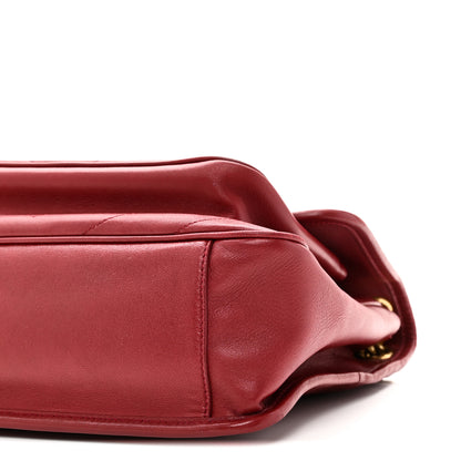 Saint Laurent Lambskin Matelasse Monogram Medium Niki Chain Satchel Rouge Legion 10 of 10