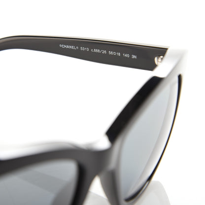 Chanel CC Butterfly Signature Sunglasses 5313 Black 5 of 9