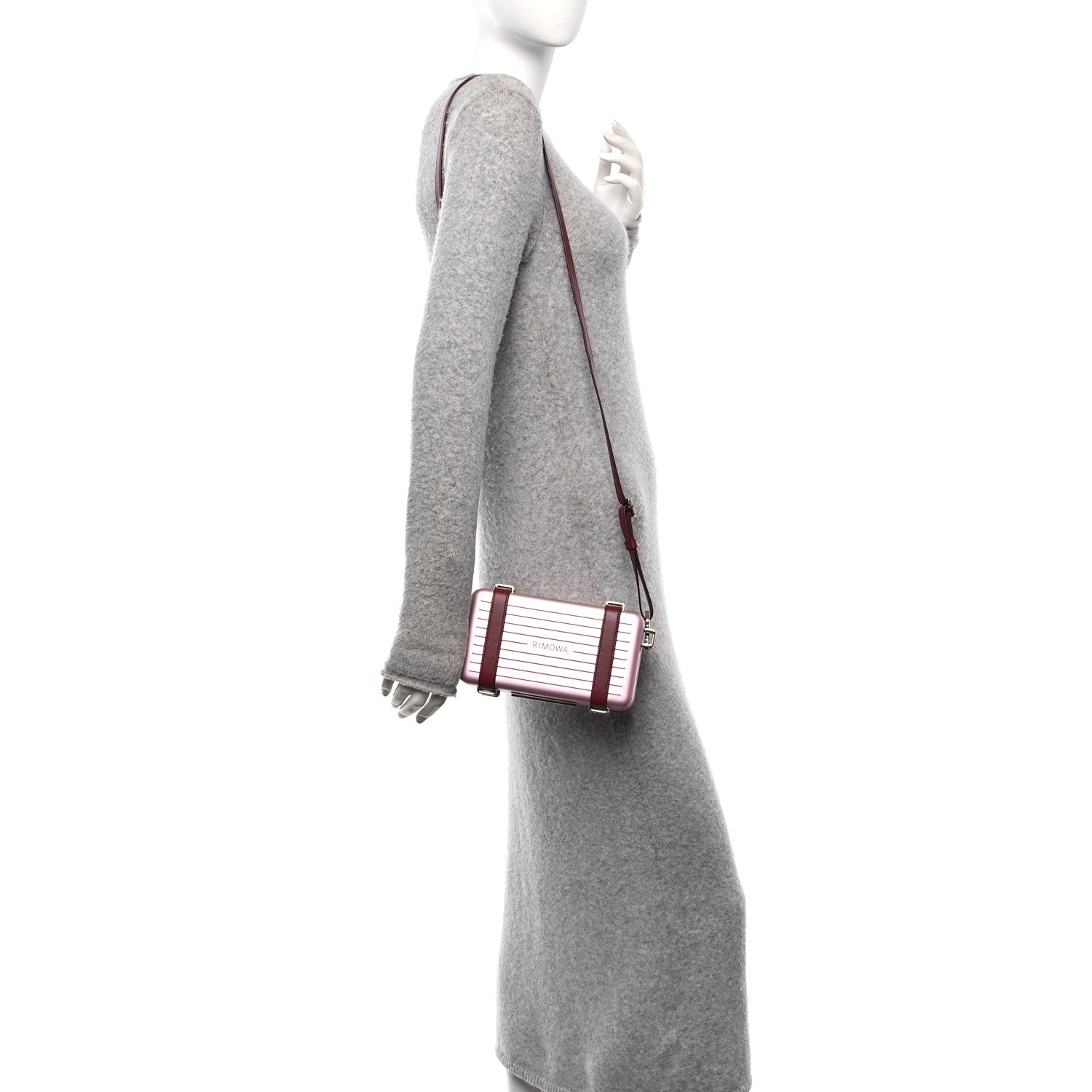 Christian Dior X RIMOWA Aluminum Personal Clutch On Strap Rose 2 of 11
