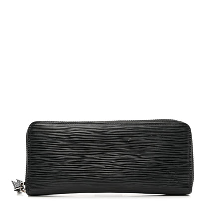 Louis Vuitton Epi Clemence Wallet Black 1 of 7