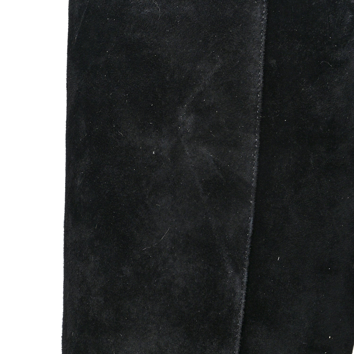 Chanel Suede Round Toe High Boots 37 Black 8 of 8