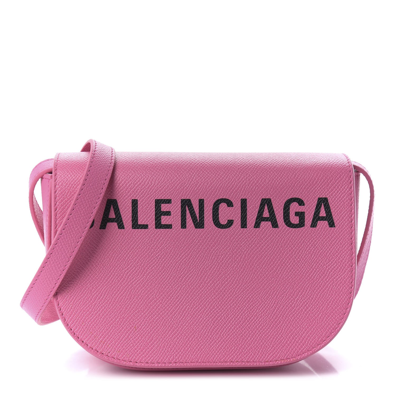 Balenciaga Signature Grained Calfskin Logo Print Ville Day Bag XS Rose Bubblegum Black 1 of 9