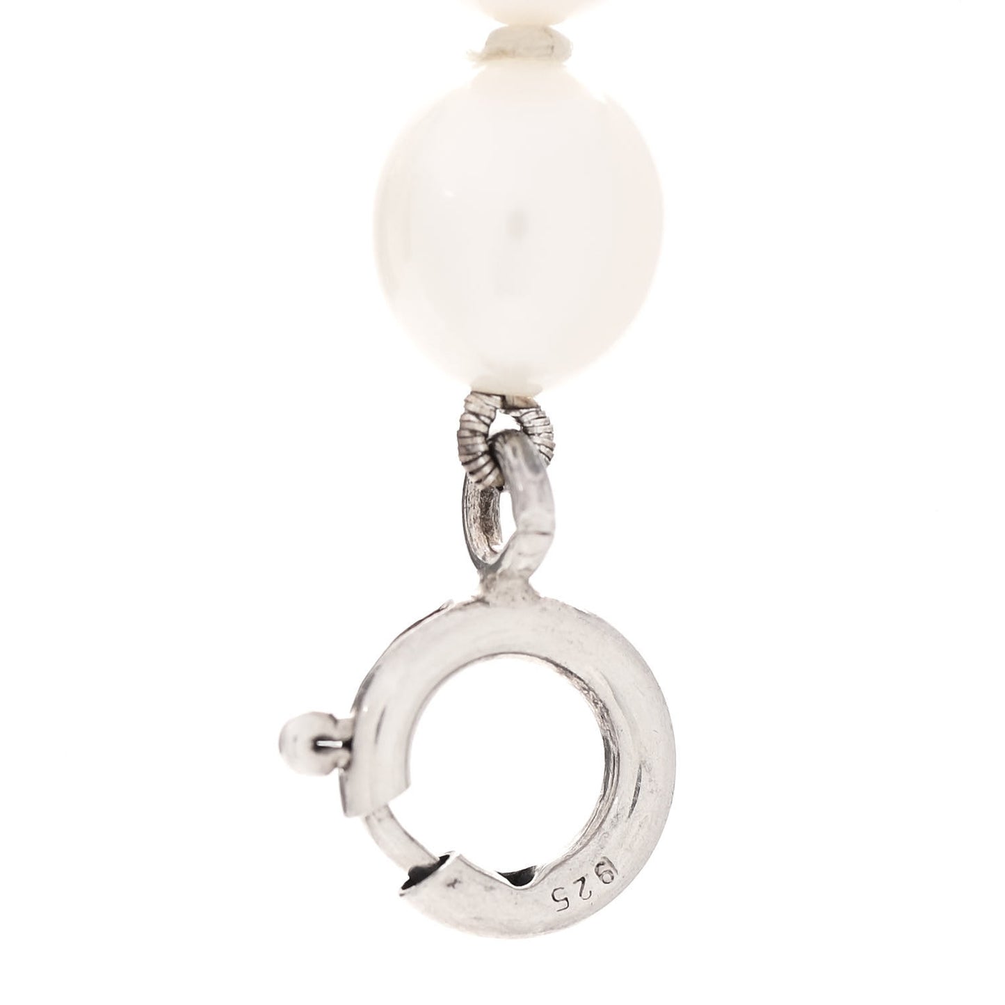 Sterling Silver Pearl Infinity Necklace