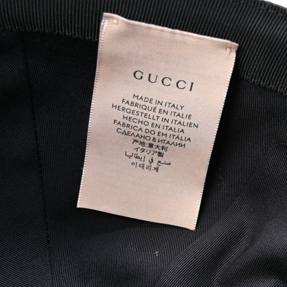 Gucci Monogram Textured Dollar Calfskin Zeno Baseball Hat S Black 8 of 11