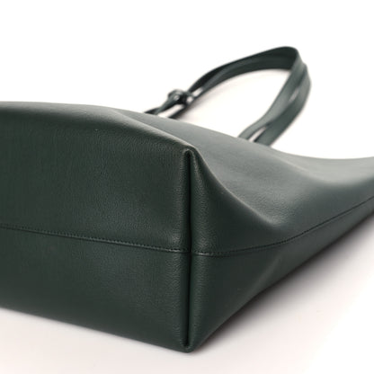 Saint Laurent Calfskin Large Shopping Tote Dark Green 10 of 11
