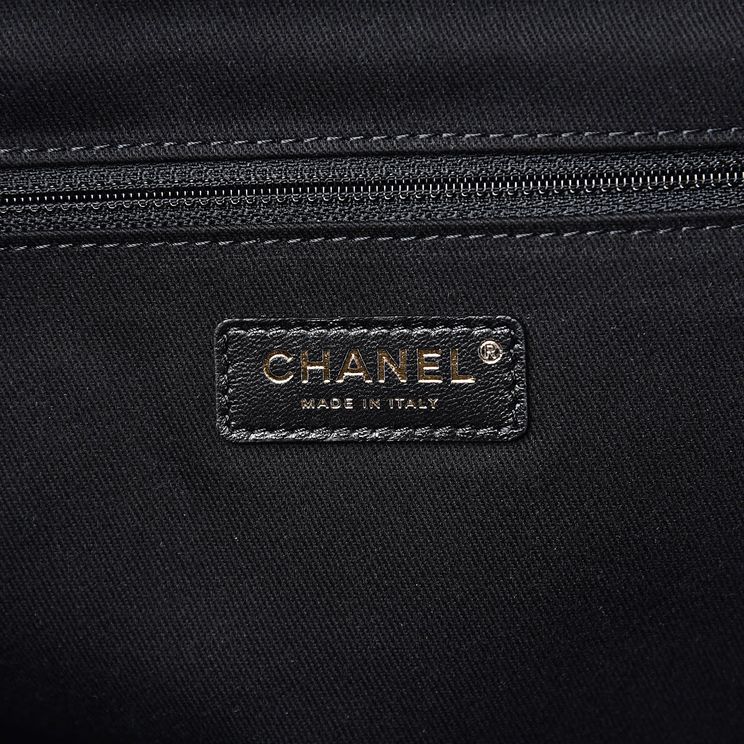 Chanel Mixed Fibers Striped Large Deauville Tote Black 6 of 10